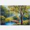 Designart - Summer Forest with Beautiful River - Landscape Art Print Canvas